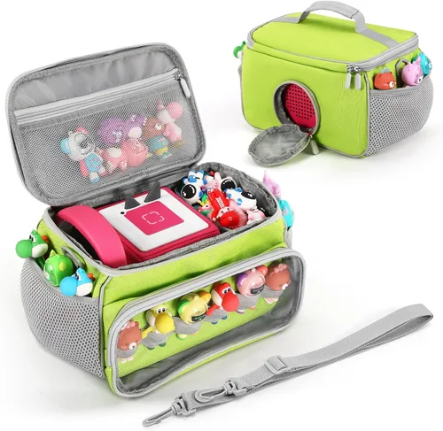 Miniatura 9 de PISOSN Estuche de transporte portátil compatible con el juego de iniciación de Toniebox y figuras de Tonies, bolsa de transporte de juguetes Azul