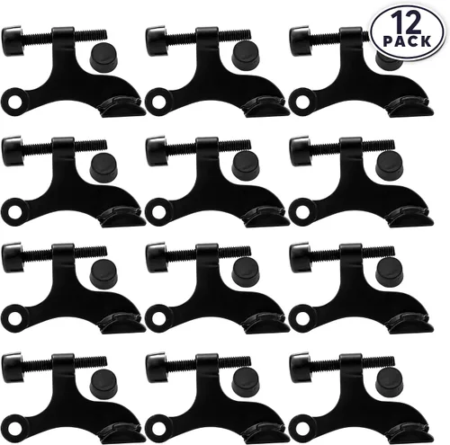 Miniatura 8 de DCC Home Decor - Paquete de 12 topes de puerta con pasador de bisagra, ajustable, resistente, protector de pared de 2.5 pulgadas de ancho con Mate