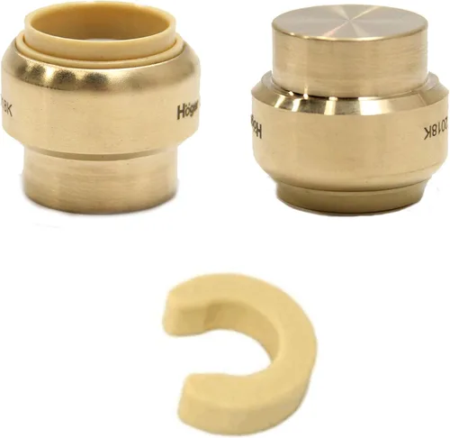 Miniatura 10 de Paquete de 5 tapas de enchufe EFIELD de 1/2 pulgada, ajuste a presión para conectar Pex, cobre, CPVC con un clip de desconexión, (PF143-5 piezas)