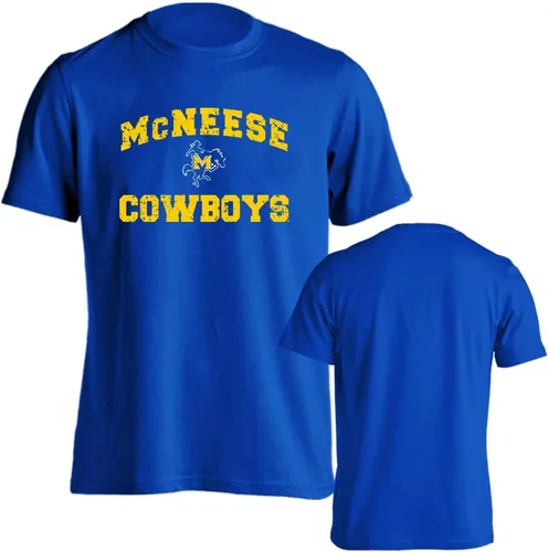 Miniatura 140 de Sport Your Gear NCAA Camiseta de manga corta retro con licencia oficial de aspecto desgastado para el día del juego, camiseta de espíritu deportivo