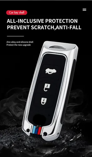 Miniatura 6 de SANRILY Funda luminosa de silicona y aleación de zinc para llavero Mazda 3, 6, CX3, CX5, CX7, CX9, con llavero, color negro