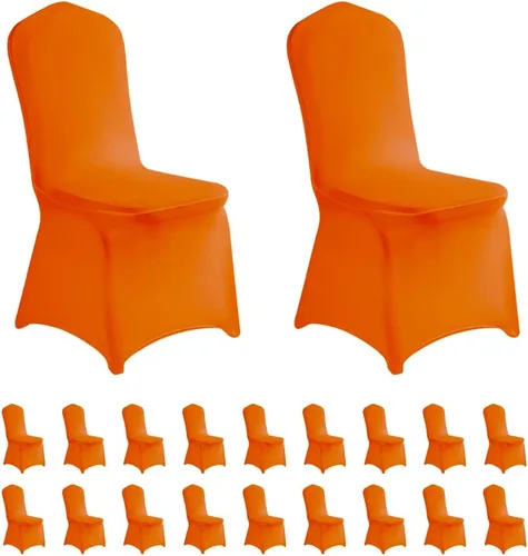 Miniatura 50 de LZY 6 piezas Fundas de Silla de Spandex Elásticas Fundas Deslizables para Fiestas de Boda, Fundas de Decoración de Sillas de Comedor y Banquete Negro