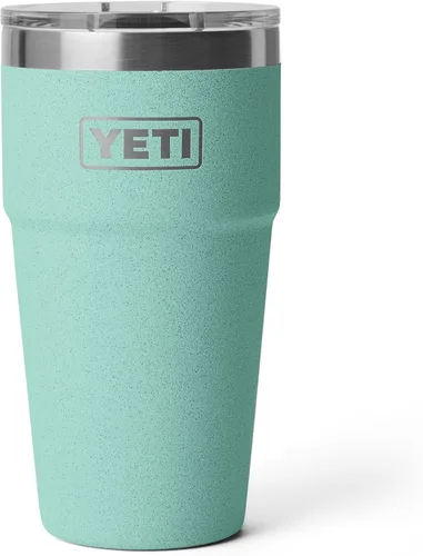 Miniatura 9 de YETI Rambler - Vaso apilable de 20 onzas, acero inoxidable, aislado al vacío con tapa MagSlider Verde mar