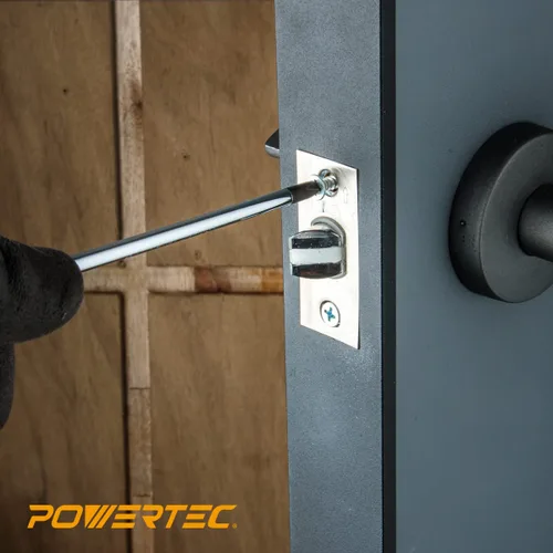 Miniatura 7 de POWERTEC Tornillos para madera n.º 6 x 5/8 pulgadas, 100 tornillos Phillips de cabeza plana autorroscantes chapados en zinc con rosca profunda