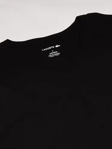 Miniatura 2 de Lacoste Paquete de 3 camisetas esenciales de 100 algodón con cuello en V para hombre