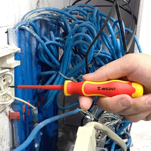 Miniatura 6 de WEDO Juego de destornilladores aislados de 8 piezas, 1000 V, juego de destornilladores para electricista, 3 Phillips magnéticos y 4 cabezales