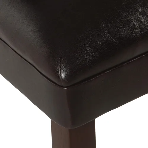 Miniatura 144 de Homepop Silla de comedor con detalles festoneados, sillas de comedor Parsons tapizadas, muebles decorativos para el hogar, tejido gris claro