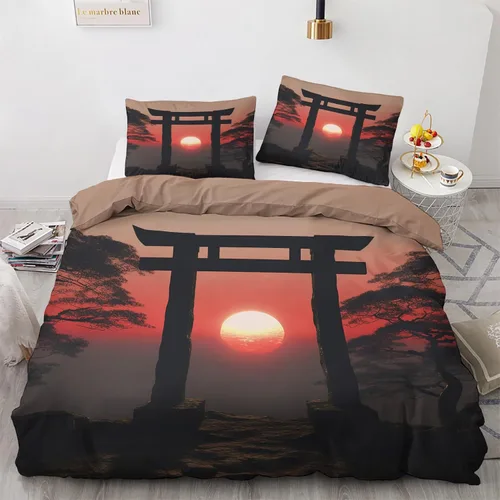 Miniatura 16 de Funda de edredón de ancla, tamaño individual, juego de cama náutico, 2 piezas, funda de edredón con patrón de microfibra suave con lazos