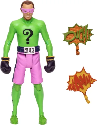 Miniatura 5 de McFarlane Toys DC Batman 1966 Serie de TV The Riddler Figura de acción [Boxeo]