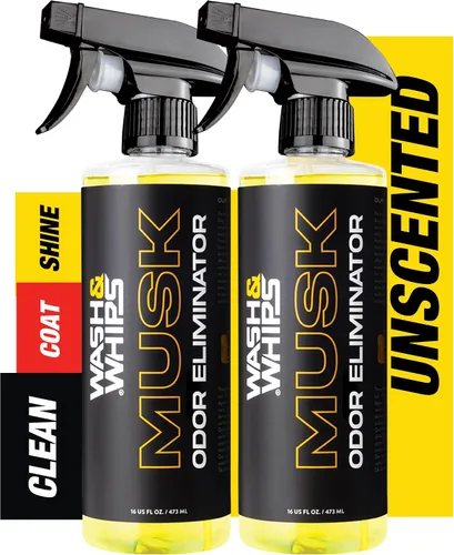 Miniatura 8 de WASH&WHIPS Musk - Eliminador de olores sin perfume, neutraliza los malos aromas, olores y humo del interior del automóvil, ropa, cuero, alfombras