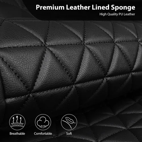 Miniatura 6 de CAR PASS Fundas de asiento de automóvil de cuero con diamantes brillantes, juego de asientos interiores de asientos completos, impermeable, Plateado