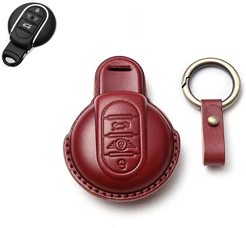 Miniatura 9 de SANRILY Funda para llavero para Mini Cooper sin llave, Negro
