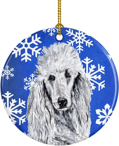 Miniatura 86 de Caroline's Treasures Cavalier Spaniel - Adorno de cerámica para colgar en el árbol de Navidad, para el hogar, Navidad, fiestas, regalo, 3 pulgadas
