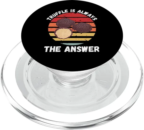 Miniatura 7 de Vintage Truffle Is Always The Answer Retro Food Lover PopSockets Standard PopGrip