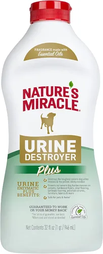 Miniatura 11 de Nature's Miracle Destructor de orina Plus para perros, fórmula enzimática para manchas severas de orina de perros, 1 galón