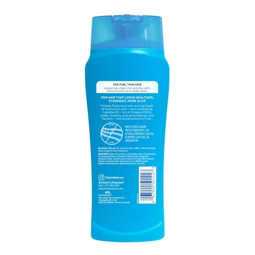 Miniatura 2 de FINESSE Champú voluminizador Volumize + Strengthen, 13 onzas (paquete de 6), añade volumen y fuerza al cabello fino o fino para un cabello