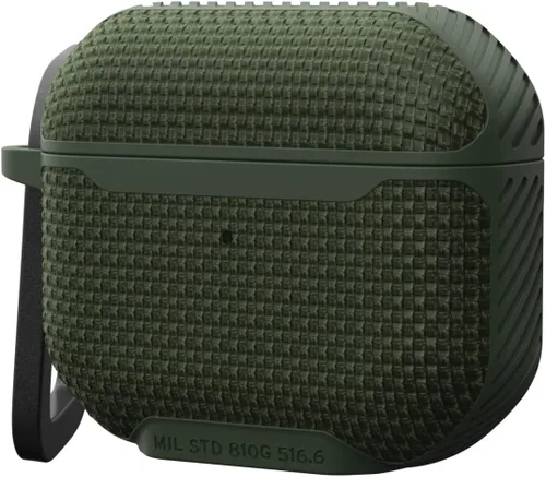 Miniatura 5 de UAG - Funda diseñada para AirPods (3ª generación 2021) Metropolis Ballistic ARMR Olive Drab, funda protectora resistente compatible con carga