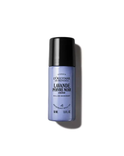L'OCCITANE Desodorante roll-on sin aluminio, reduce el olor corporal, verbena refrescante, aleros de baux, sin alcohol ni sales de aluminio,