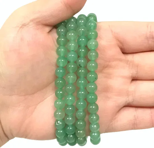 Miniatura 139 de Gem Avenue Handmade Round Bead Stretch Bracelet Unisex Natural Stone Beaded Jewelry for Men & Women, Elastic Wristband for Daily Wear