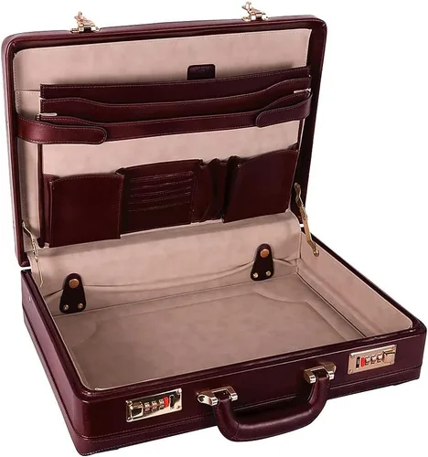 Miniatura 5 de McKlein EE. UU. Tom Daley Slim Attache Funda de piel V Series 18" portafolios