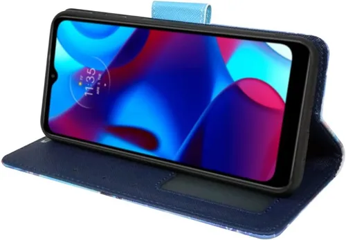 Miniatura 6 de Zase Funda para teléfono Moto G Stylus 5G (2023) para mujer, de piel sintética, diseño bonito con correa para la muñeca, ranura para tarjeta