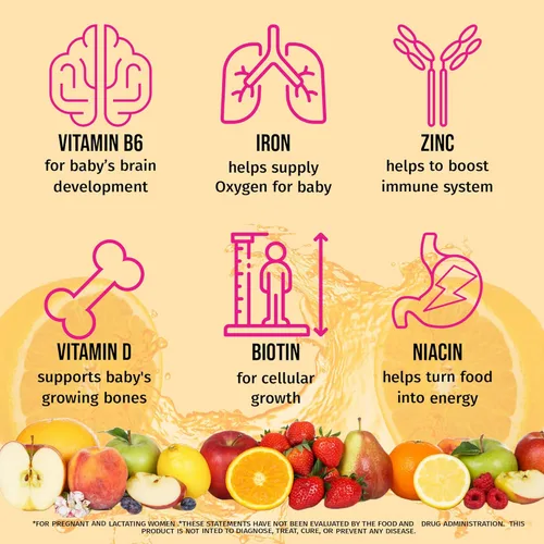 Miniatura 3 de Vitaminas prenatales para mujeres Postnatal Veganas, sin gelatina halal con folato, hierro y biotina Apoya el embarazo, la energía posparto