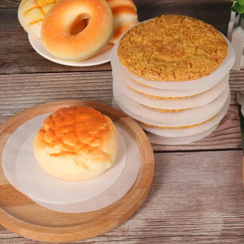 Miniatura 8 de Hojas de papel para hamburguesas redondas de 4/4.5 pulgadas para prensa de hamburguesas, 200 piezas de 4.5 pulgadas de papel pergamino redondo/hoja