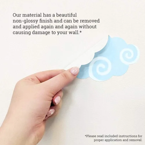 Miniatura 5 de Oliver's Labels Calcomanía de Pared Personalizada Premium de Tamaño Real para Decoración de Habitación de Niños - Despegar y Pegar, Extraíble