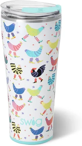 Miniatura 87 de Swig Life - Vaso aislante de 22 onzas, vaso de viaje para café con tapa, taza de café para viaje compatible con portavasos, de acero inoxidable