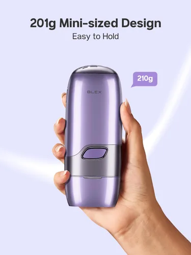Miniatura 2 de Blex Mini Láser para Depilación para Mujeres y Hombres, Dispositivo de Depilación Láser IPL, Diseño Mini de 201g, 2 en 1 con Rejuvenecimiento