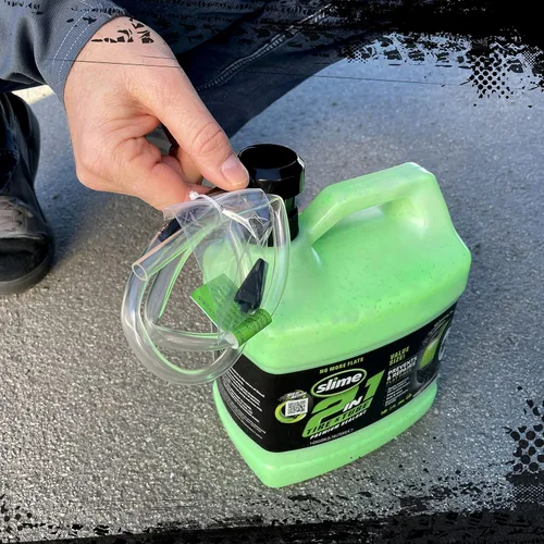 Miniatura 3 de Slime 10207 Sellador de reparación de pinchazos 2 en 1 para neumáticos y tubos, 2 en 1, premium, prevención y reparación, adecuado para todos
