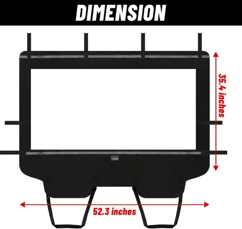 Miniatura 8 de StarknightMT TERYX - Ventana trasera suave, panel de polvo trasero compatible con KAWASAKI TERYX 4 800 2013-2025 a prueba de polvo a prueba