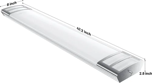 Miniatura 7 de ANTLUX Lámpara LED de 4 pies, 50 W, 5600 lm, luz LED lineal de montaje empotrado, 4000 K, 4 pies, lámparas LED de techo de cocina para sala