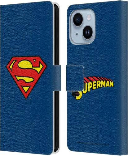 Miniatura 16 de Head Case Designs Funda de piel con licencia oficial de Superman DC Comics con logotipos negros y rojos compatible con Apple iPhone 11
