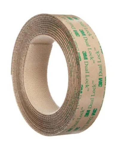 3M Sujetadores resellables de doble bloqueo, resistentes, transparentes, TB4570/SJ4570, tira acoplada de 1 pulgada x 10 pies, uso industrial,