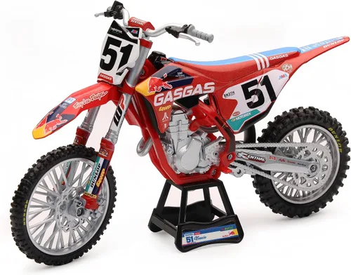 New Ray GasGas MC 450F Motocicleta #51 Justin Barcia GasGas Factory Racing - Red Bull Modelo de fundición a escala 1/12
