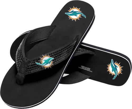Miniatura 38 de FOCO Womens NFL Team Logo Sequin Strap Sandals Flip Flops