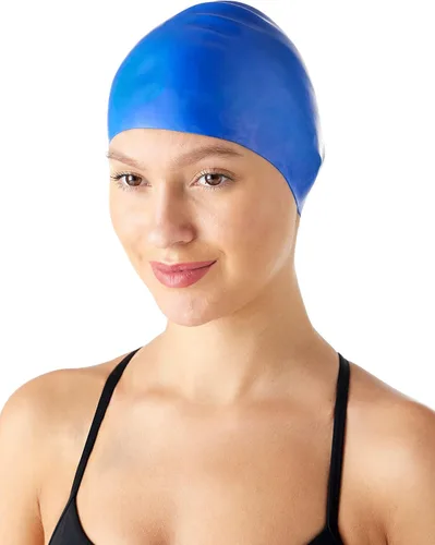 Miniatura 8 de Amazon Basics - Gorro de natación de silicona Negro