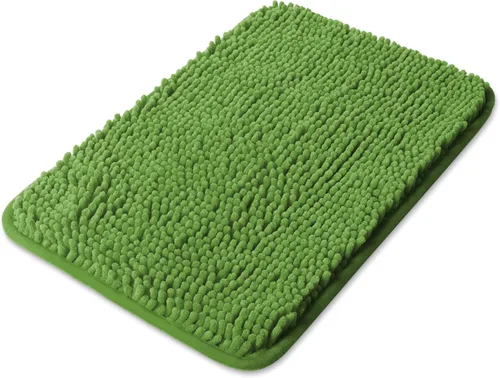 Miniatura 37 de Yeaban Alfombra de pasillo de baño de 24 x 72 pulgadas, antideslizante, alfombra de baño larga de felpilla gruesa, absorbente y lavable, alfombra