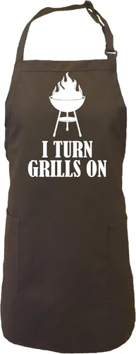 Miniatura 5 de zerogravitee Delantal I Turn Grills On con 2 bolsillos de parche