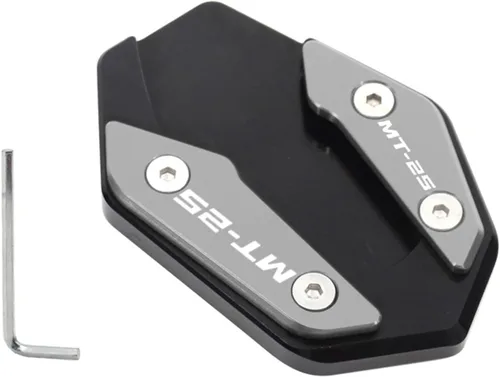 Miniatura 25 de Soporte de extensión lateral de pie para motocicleta para Yamaha YZF R3 R25 MT03 MT25 2019 2022 MT 03 25 R 3 25 (color: MT03 azul)
