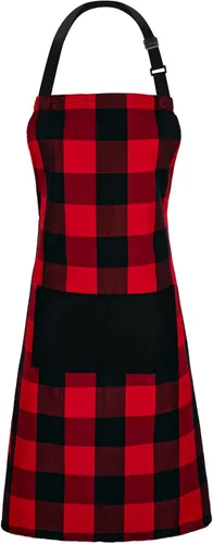 Miniatura 8 de Jubatus Delantales Buffalo Check, negro y blanco Check