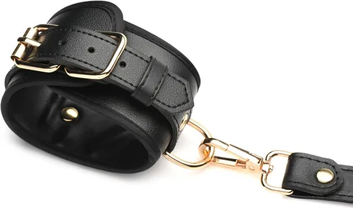 Miniatura 2 de STRICT Arnés Bondage negro con lazos para mujeres, hombres y parejas BDSM, sujetadores de cuero vegano para submarinos, mediano grande, negro