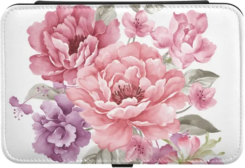 Joyero organizador para mujeres y niñas, almacenamiento portátil de joyería para aretes, anillos, collares, pulseras, relojes, flores pequeñas,