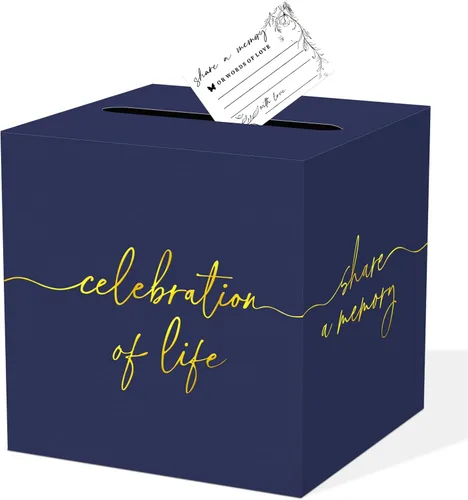 Miniatura 12 de QISOLIY Caja Negra para Tarjetas Cajas de Tarjetas de Boda para Recepción Portador de Caja de Tarjetas de Regalo Caja de Dinero para Graduaciones