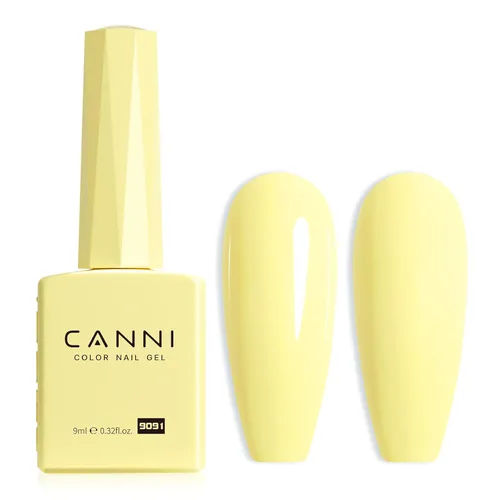 Miniatura 45 de CANNI - Esmalte de uñas de gel rosa claro - 1 unidad de 0.5 onzas, color rosa bebé, color rosa pálido de alto brillo, esmalte de uñas con remojo UV
