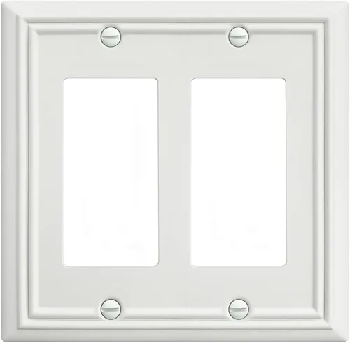 Miniatura 33 de Paquete de 2 cubiertas para interruptor de luz, placa de pared de triple palanca de níquel satinado, cubierta de placa de interruptor de metal