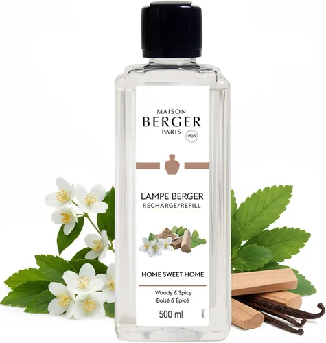 MAISON BERGER Repuesto de fragancia Lampe Berger para difusor de aceite de fragancia del hogar - 16.9 onzas líquidas / 500 mililitros Home Sweet Home