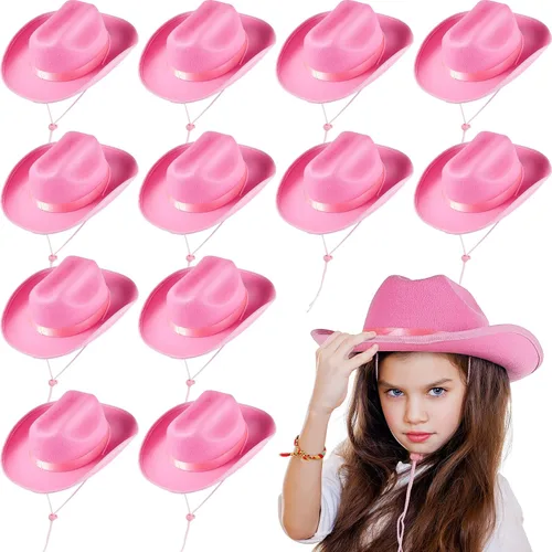 Miniatura 23 de Hercicy Sombreros de vaquero para niños pequeños, sombrero de vaquera para niños y niñas, accesorios de disfraz de bebé, suministros de fiesta
