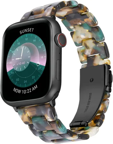 Miniatura 9 de BINLUN Compatible con las bandas de Apple Watch de 38 mm, 40 mm, 41 mm, 42 mm, 44 mm, 45 mm, 46 mm, 49 mm para mujeres y hombres, correas de reloj